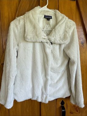Patagonia white Plush Fleece Jacket